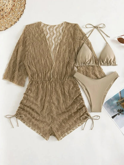 Black In Style 3 Pieces Bikini Set