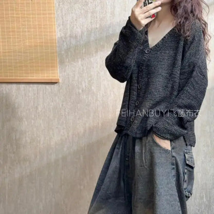 Spring Autumn Style V Neck Line Style Sweaters For Women