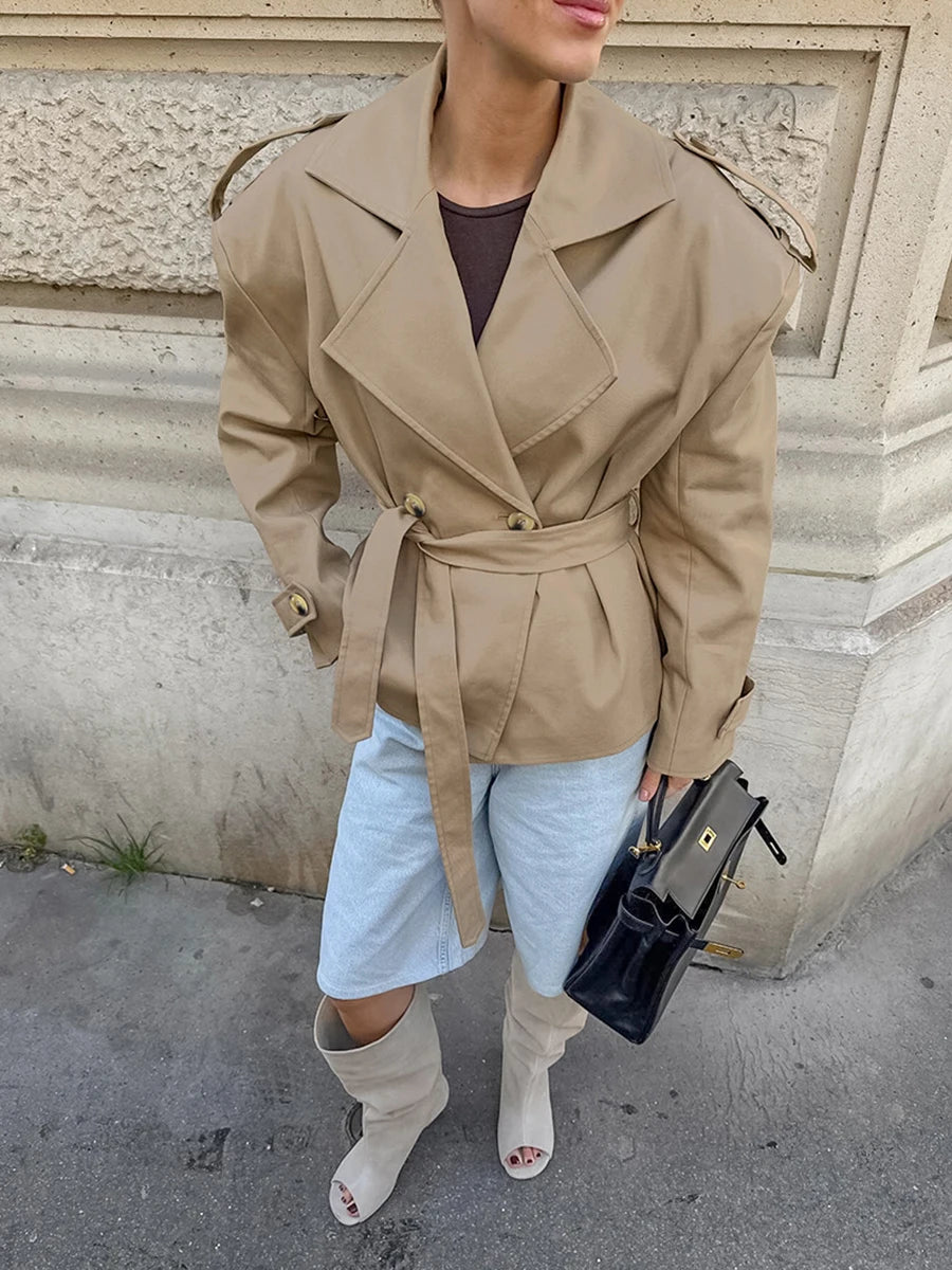 Long Khaki Trench Coat