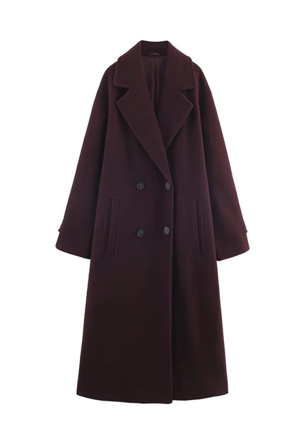 Brown coat with a white background