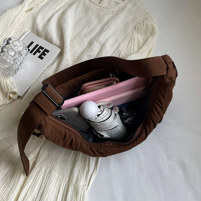 New Womens Crossbody Bags Large Capacity Luxury Shoulder Bag Soft Casual Travel Hobo Vintage Sac
