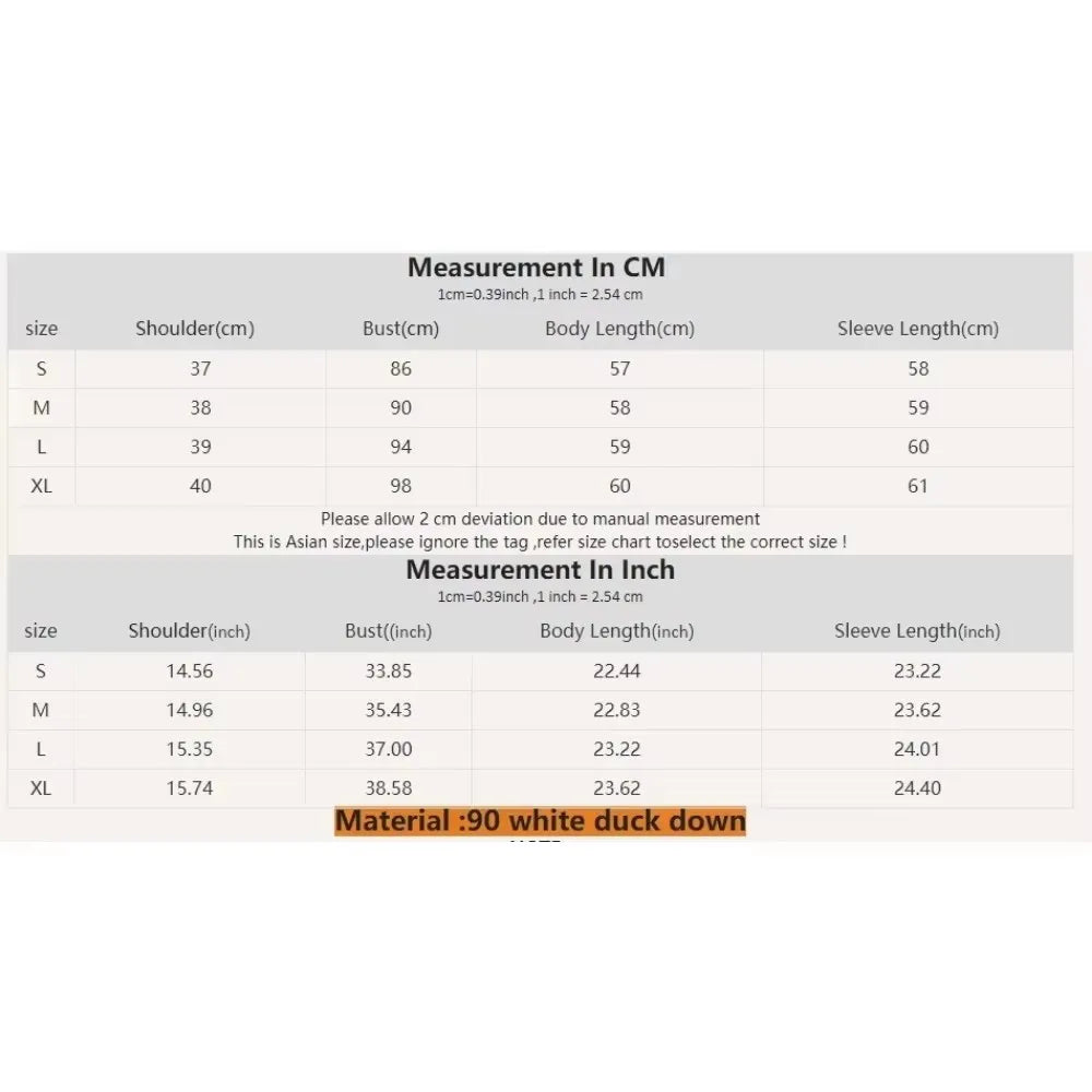 New Winter Fashion Down Cotton Puffer Jackets