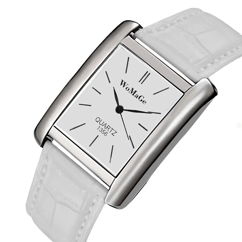 Classic Square Dial Ceramic Band Men Black Watches