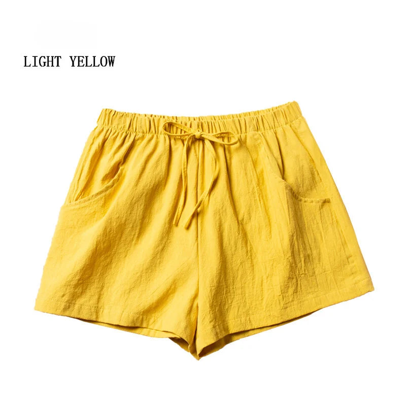 England Style Mid Waist Women Casual Shorts