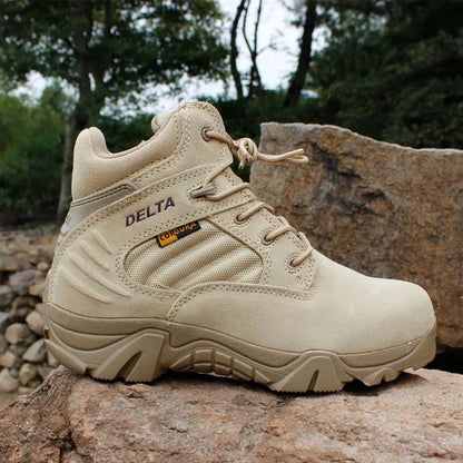 Mens Waterproof Lace Up Tactical Boots