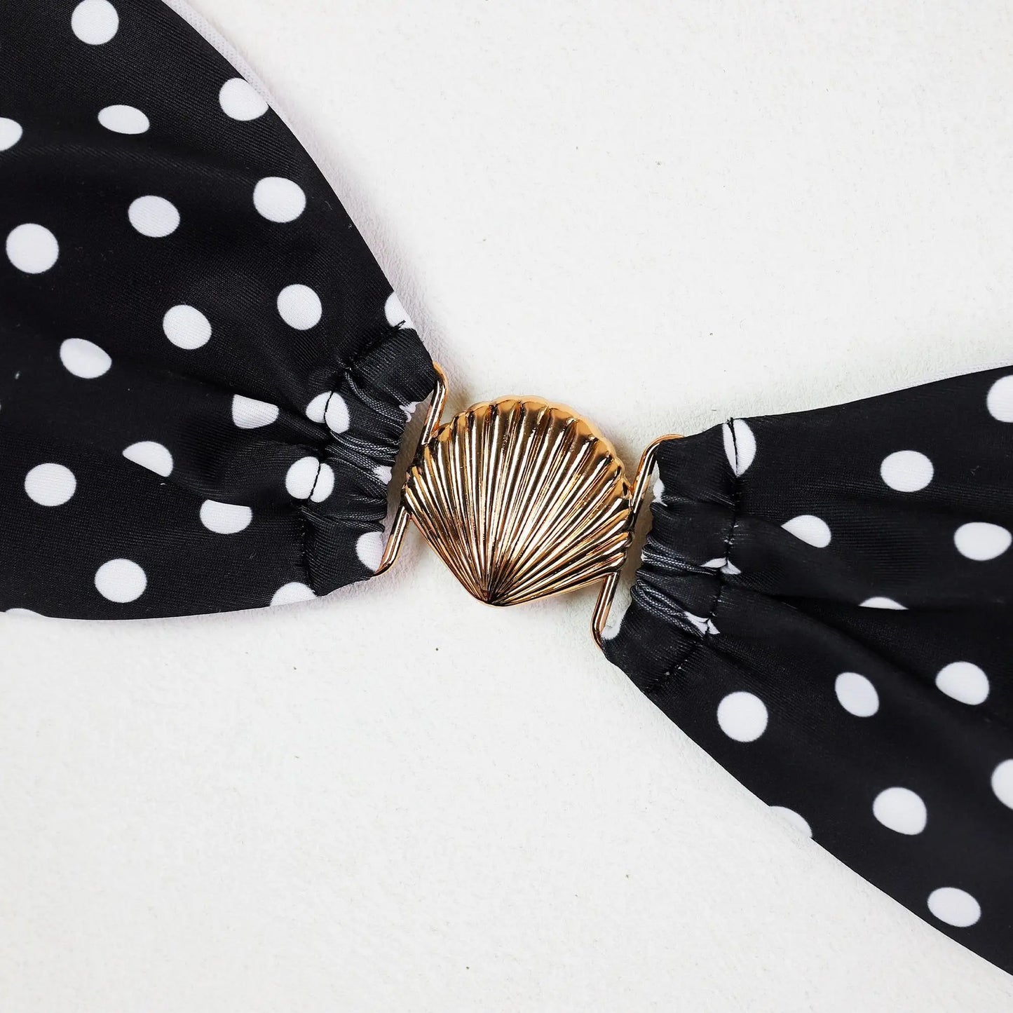 Italian Riviera Vibes Navy Blue Polka Dot Beach Set