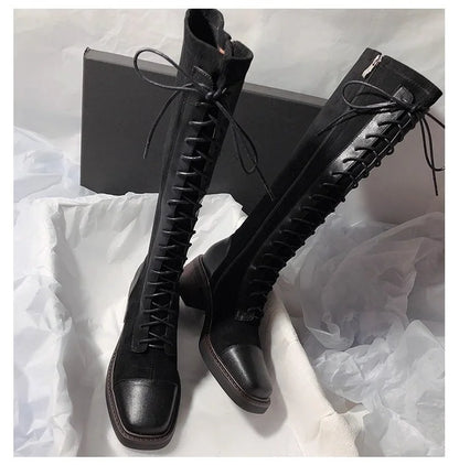 Women Classic Style High Quality Lace Up Boots