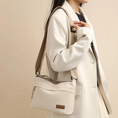 Women Mid Zip Small Crossbody Bag