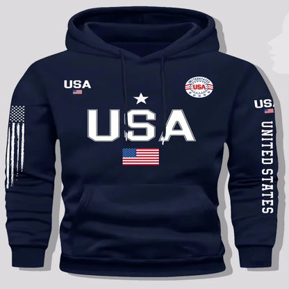 Womens Usa Flag National Hoodies