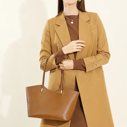 Genuine Leather Soft Designer Large Capacity Handbags For Women