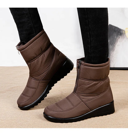 Womens Winter Front Up Zipper Cool Boots