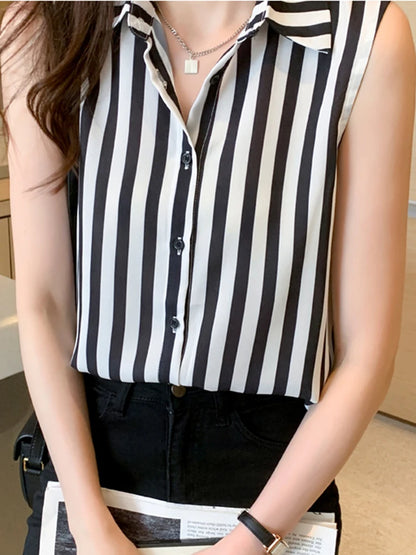 2024 Spring Office Lady White Shirt Korean Style Slim Button Up Work Blouse For Women