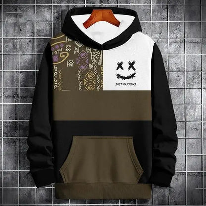 Imessage Print Oversized Hoodie Unisex Streetwear Sweatshirt For Men Women