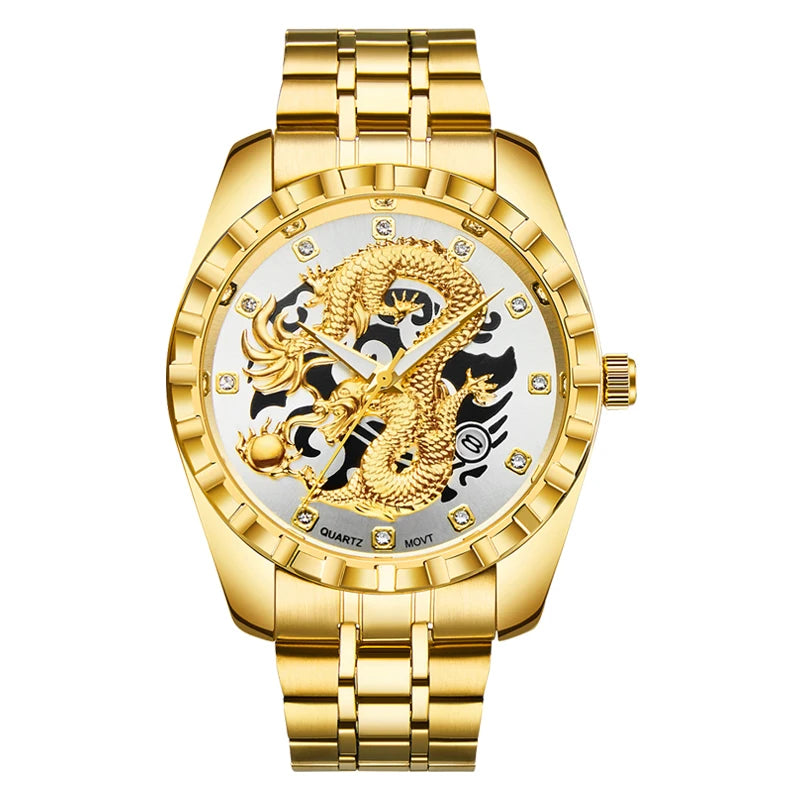 Stainless Steel 3d Knight Figure Dial Mens Watches