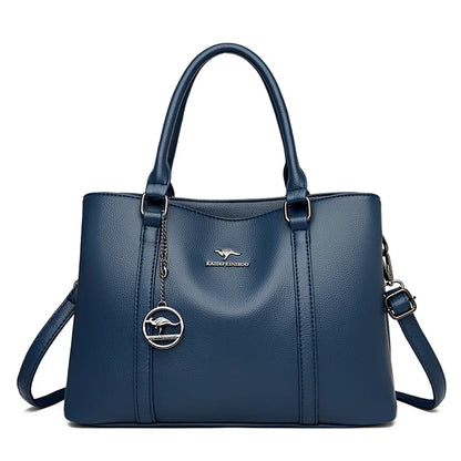 Genuine Leather Luxury Tote Bag For Women High Quality Designer Handbag Crossbody