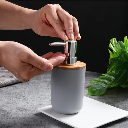 280ml Bamboo Lotion Soap Dispenser