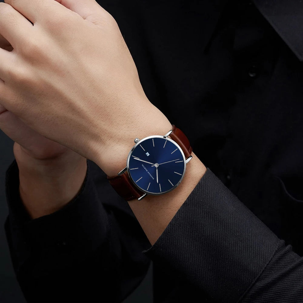 Mens Japan Quartz Movement Luxury Sport Classic Style Watches