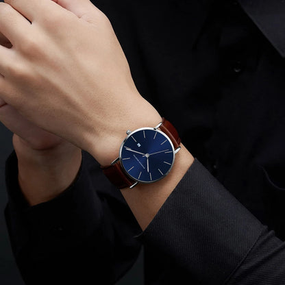 Mens Japan Quartz Movement Luxury Sport Classic Style Watches