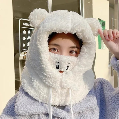 Cute Bear Style Warm Hats