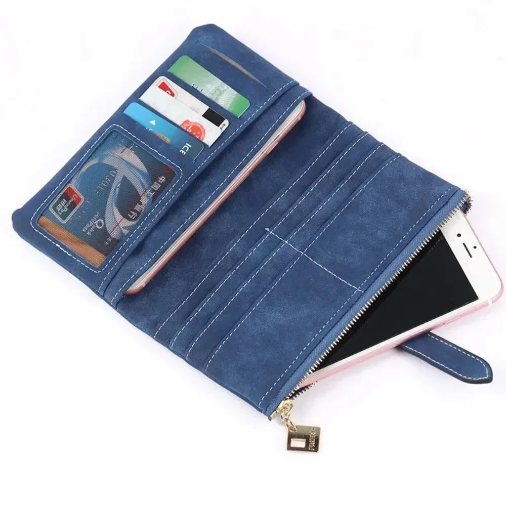 New Womens Two Fold Long Wallets