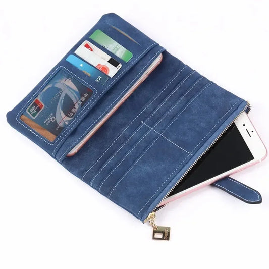 New Womens Two Fold Long Wallets