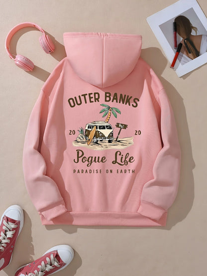 P4l Outer Banks Pogue Life Hoodies For Women