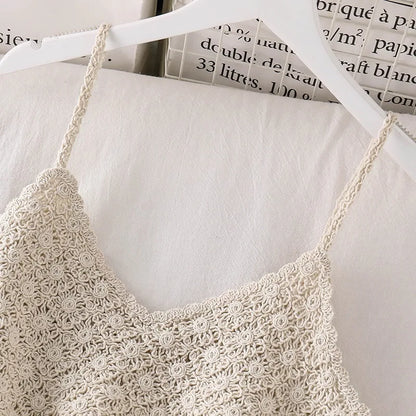 Flower Themed Women Cami Crop Top