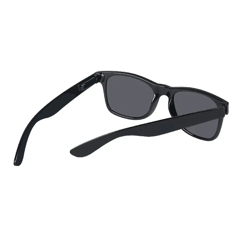 Timeless Cool: Classic Black Square Wayfarer Sunglasses
