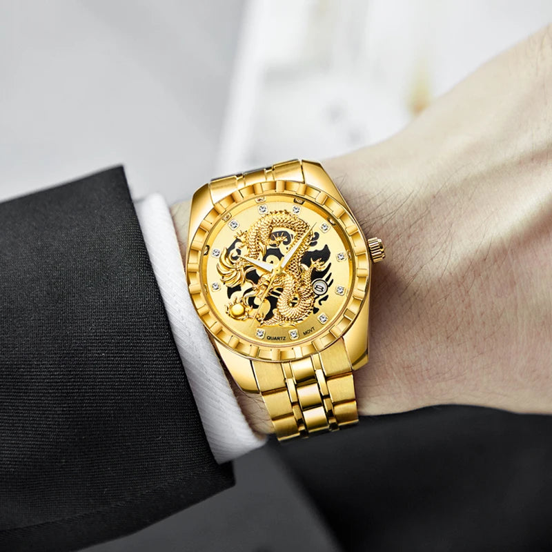 Stainless Steel 3d Knight Figure Dial Mens Watches