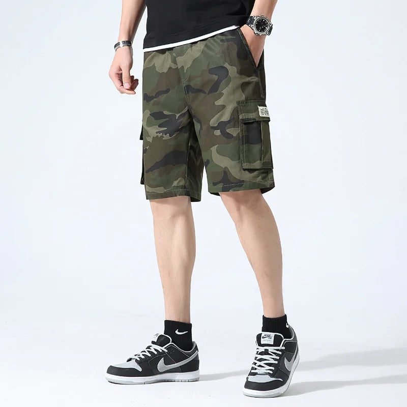 Casual Summer Style Mens Cotton Camouflage Shorts
