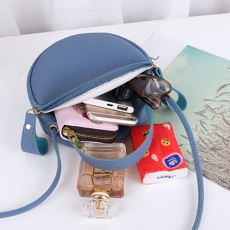 Womens Casual Circular Soft Handbags