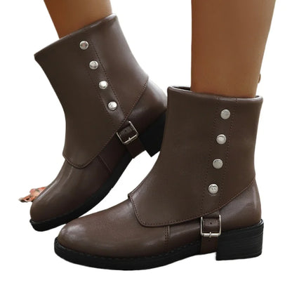 2026 Women’s Leather Ankle Boots - Autumn Casual Chelsea Boots