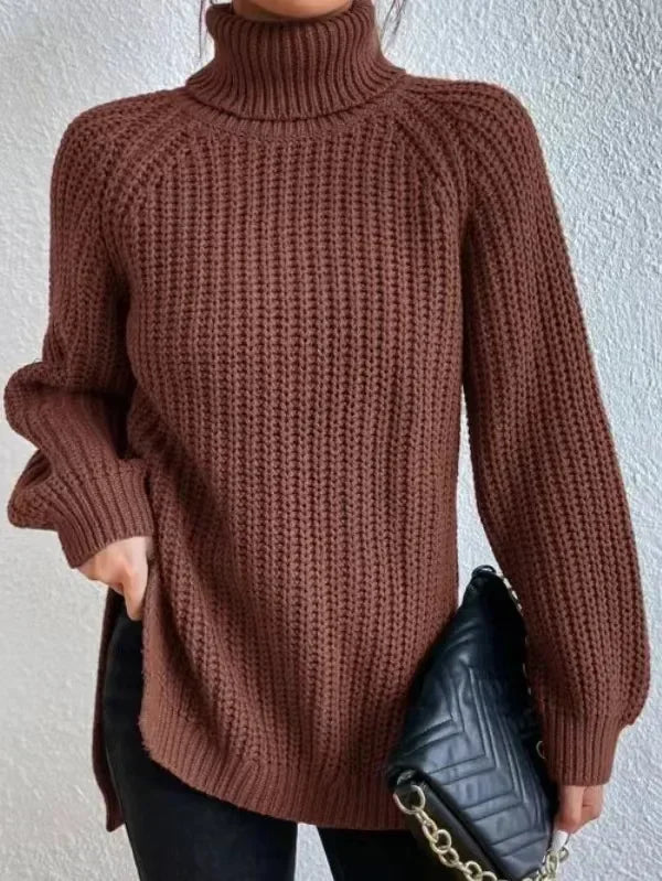 Turtleneck Femme Jumper Oversized Sweaters