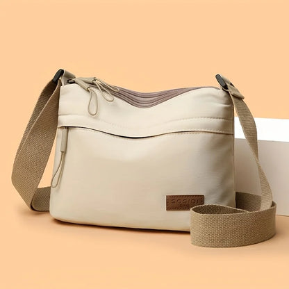 Women Mid Zip Small Crossbody Bag