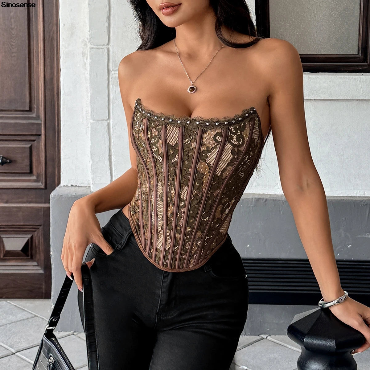 Tube Top For Women Off Shoulder Backless Sleeveless Corset Bustier Tank Top Sexy Summer White Black Tops