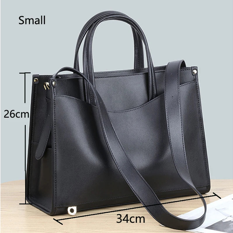 Homme Fashion Brown Soft Leather Handbags