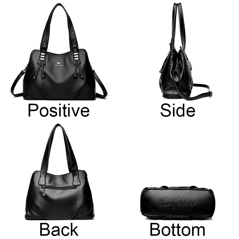 Womens Minimal Soft Leather Handbags