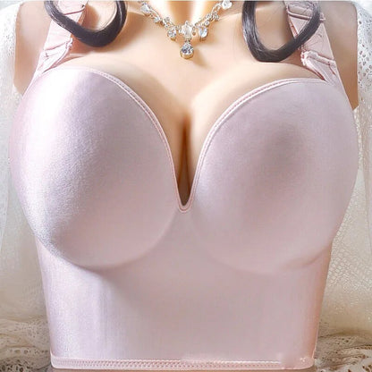 Seamless Push-Up Bra for Big Busts: Simple and Supportive Lingerie