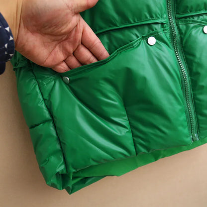 New Green Padded Puffer Vests