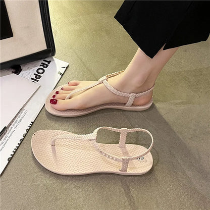 Women S Casual Summer Flat Sandals Fashionable Flip Flop Beach Slides