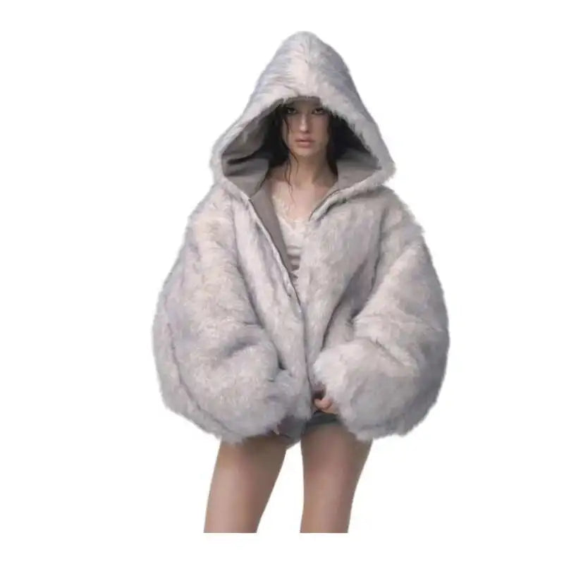 Furry Hooded Winter Coats
