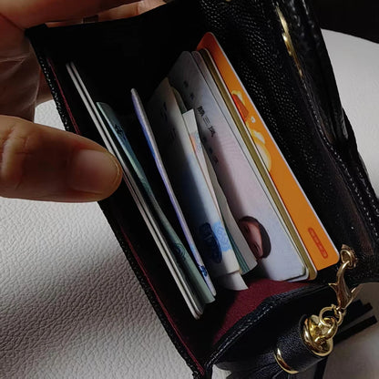 Women S Leaf Tassel Decoration Coin Wallets
