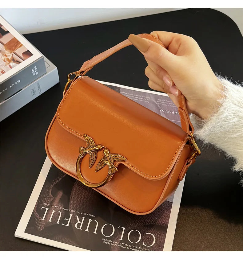 Square Metal Design Multi Layers Top Handle Handbags For Women