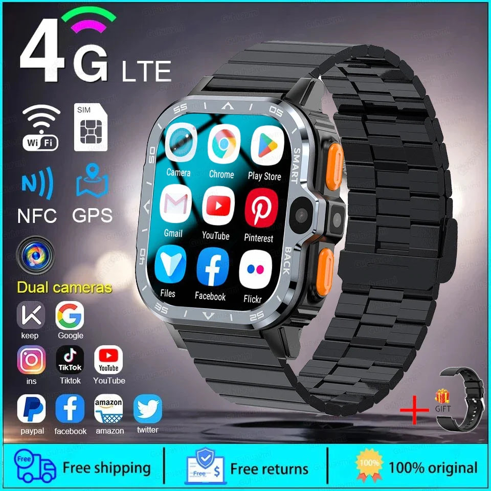 4 Core Cpu 8Gb 16Gb Rom Capacity Sim Card Supported Android Smartwatches For Students Kids