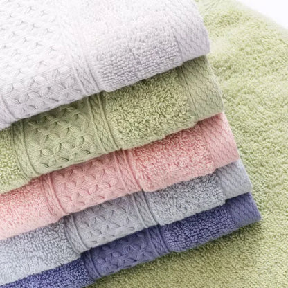 Solid Black Color Home Hotel Style Cotton Hand Bath Towels