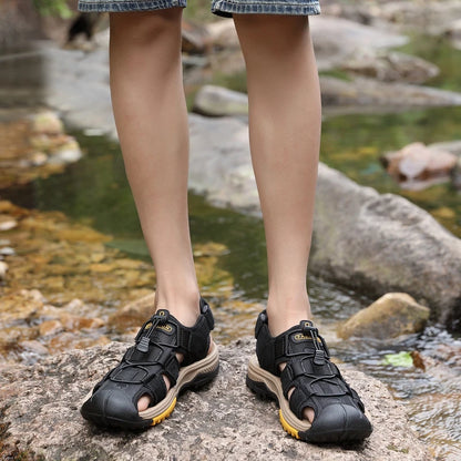 Womens Genuine Leather Upper Cool Summer Sandals