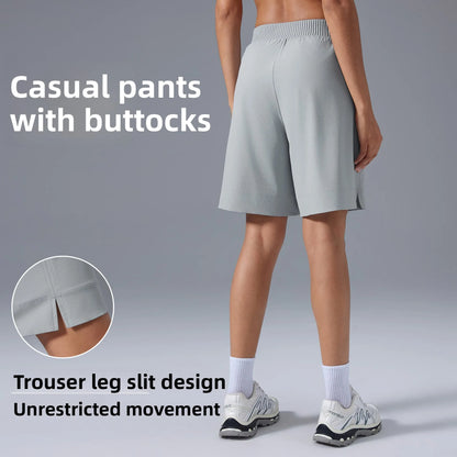 Knee Length Wide Leg Women Shorts