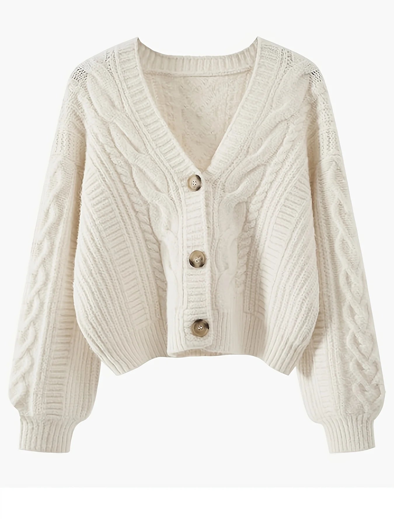 Women Circle Belted V Neck Cardigans