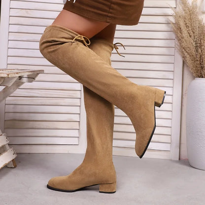 Pointed Over-the-Knee Boots - 2025 Winter Chelsea Boots for Women