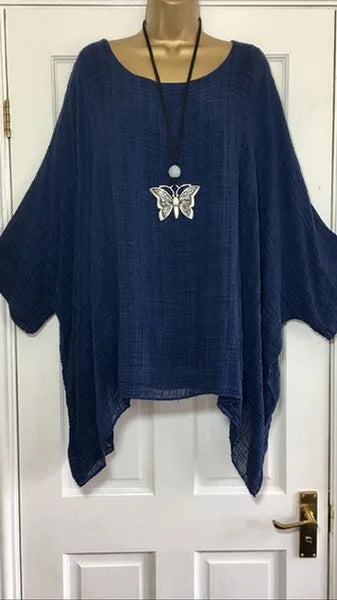Women Plus Size Batwing Sleeve Sweater